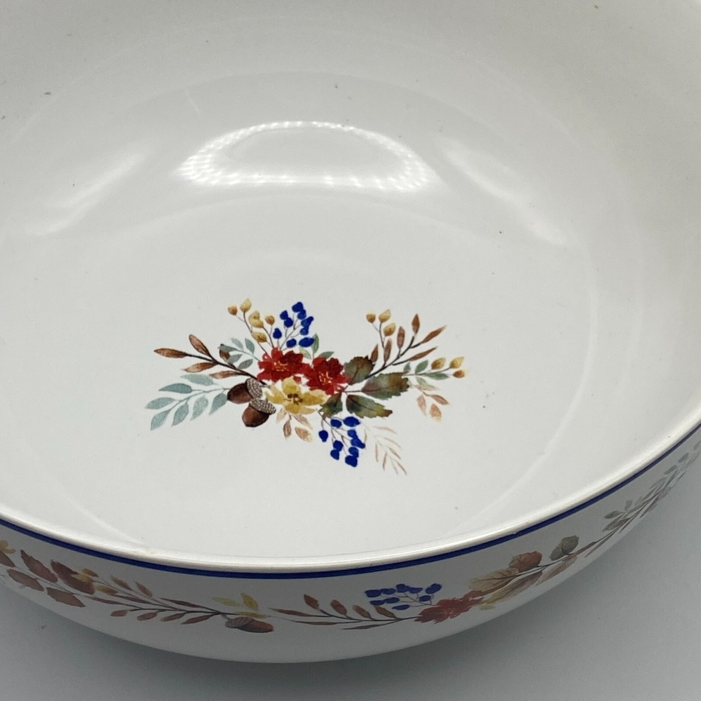 Martha Stewart Collection Batter Mixing Batter‎ Bowl Blue Orange Fall Foliage 9" - Picture 4 of 4
